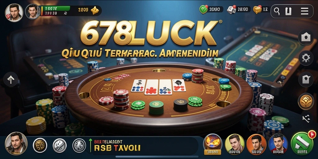 Tampilan screenshot utama 678LUCK dengan gameplay QiuQiu yang seru.