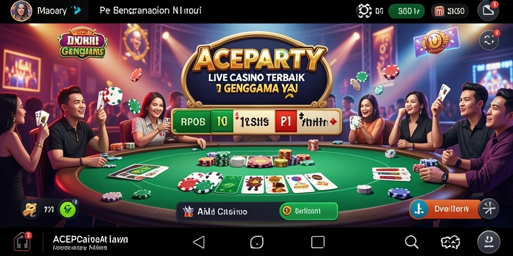 Tampilan gameplay Live Casino yang menarik di ACEPARTY.