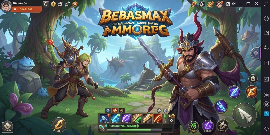 Tampilan gameplay seru dan mendebarkan dari BEBASMAX.