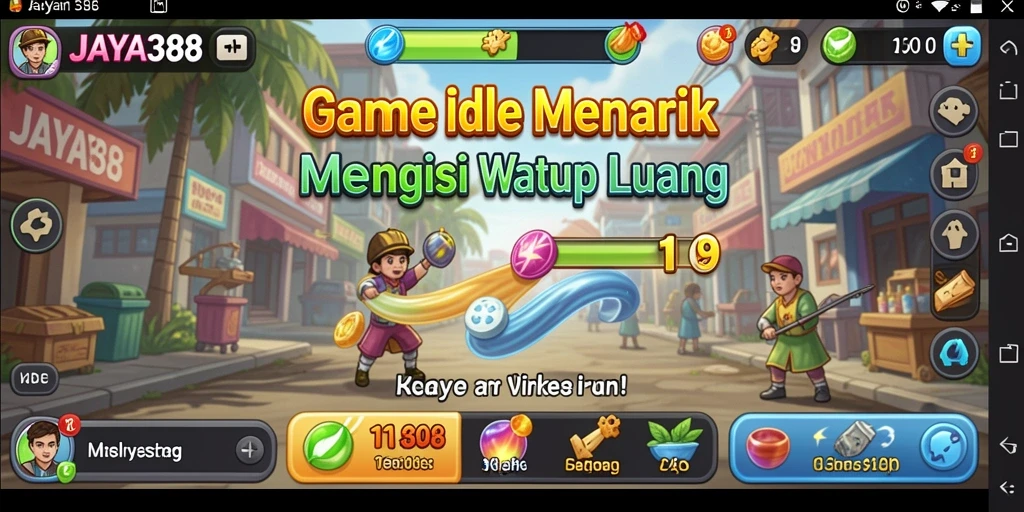 Screenshot JAYA388 menampilkan gameplay Idle yang mengasyikkan dan interaktif.