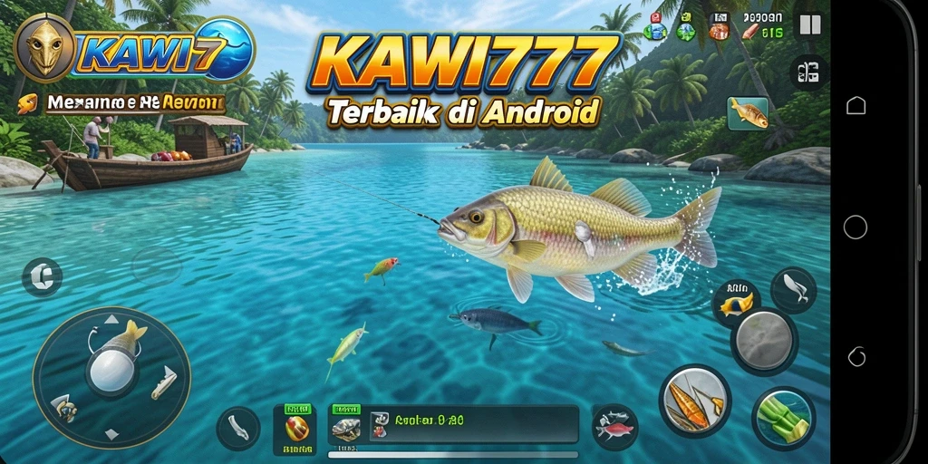 Gameplay seru KAWI777 dengan memancing yang realistis.