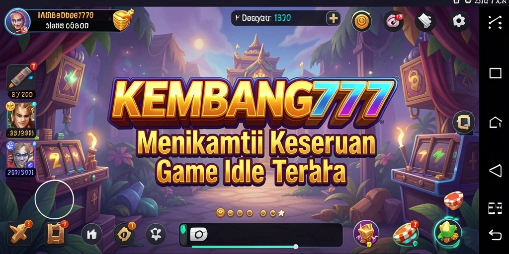 Tampilan gameplay KEMBANG777 yang menarik dan penuh warna.