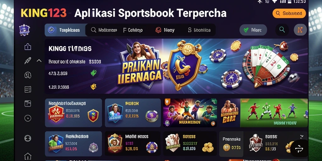 Tampilan menarik dari gameplay Sportsbook di KING123.