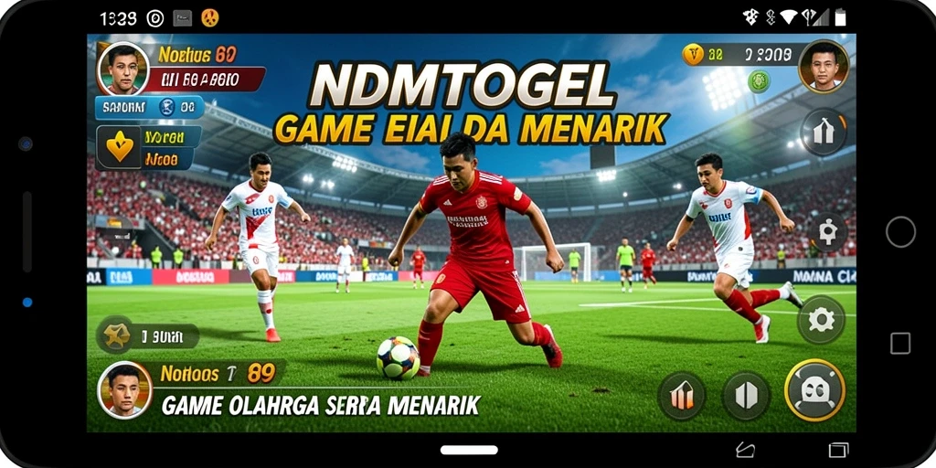Tampilan gameplay seru di NDMTOGEL dengan aksi olahraga menarik.