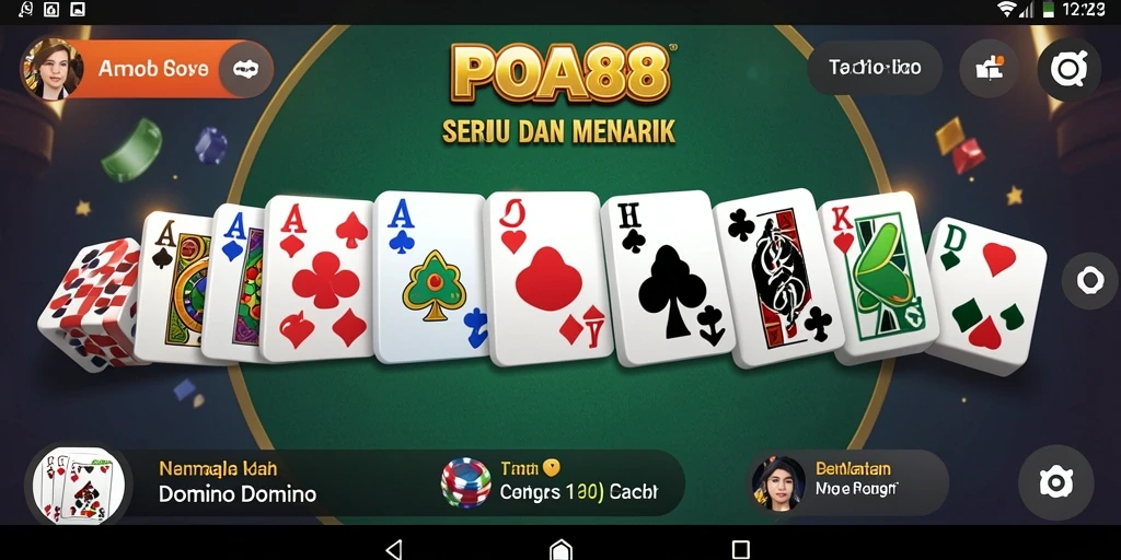 Screenshot utama POA88 menampilkan gameplay menarik permainan Domino.