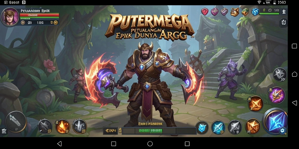 Tampilan gameplay PUTERMEGA yang menakjubkan dan penuh aksi.