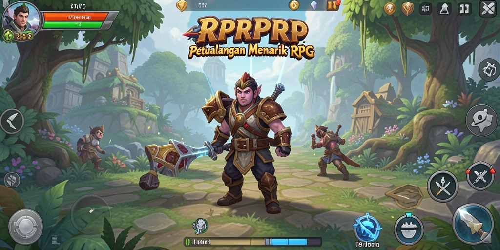 Screenshot RPRPRP menampilkan aksi pertempuran yang intens.
