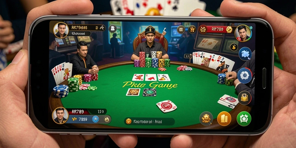 Screenshot gameplay Poker yang mendebarkan di RR789.